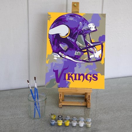 SPORTICULTURE Sporticulture CRPBNMIN NFL Minnesota Vikings Team Pride Paint Number Kit CRPBNMIN